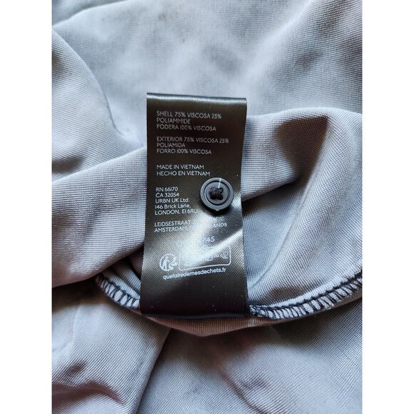 NWT Anthropologie The Hadley Relaxed Velvet Buttondown Shirt Sz S Grey #8A506 - Picture 9 of 9